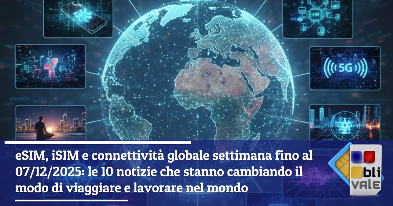 blivale_image_it_eSIM iSIM e connettività globale settimana fino al 20251207_643x337 eSIM, iSIM e connettività globale settimana fino al 07/12/2025: le 10 notizie che stanno cambiando il modo di viaggiare e lavorare nel mondo